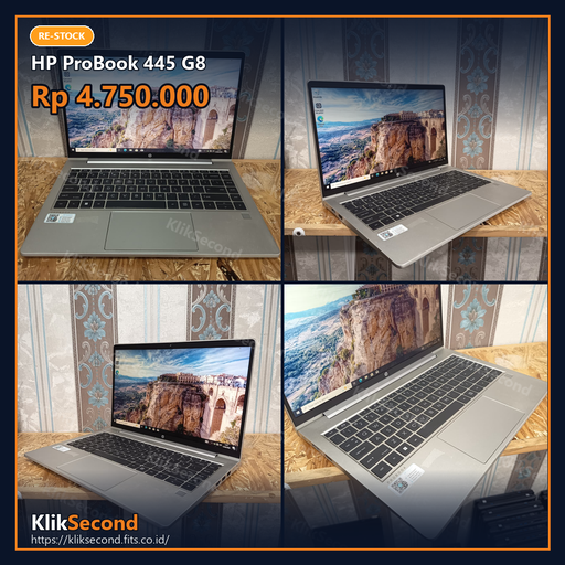 [Ryzen5 5600U | RAM 8GB | SSD 256GB | 14 inch HD 1366x768 | Keyboard US] HP ProBook 445 G8