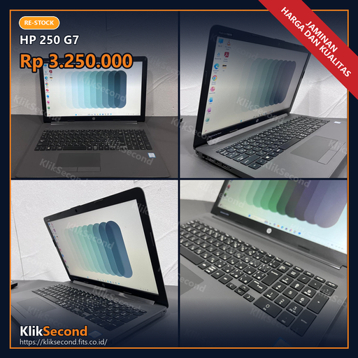 [i5 Gen8 | RAM 8GB | SSD 256GB | 15.6 inch FHD | Keyboard JEPANG] HP 250 G7 (i5 Gen 8)