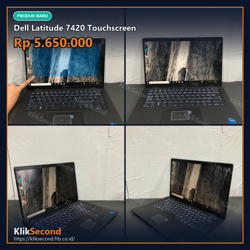 [i5-1145G7 Gen11 vPro | RAM 16GB | SSD 256GB | 14 inch FHD Touch | Keyboard US] Dell Latitude 7420 Touchscreen