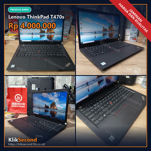 [i7-7600U Gen7 | RAM 8GB | SSD 256GB | 14 inch FHD 1920x1080 | Keyboard US] Lenovo ThinkPad T470s